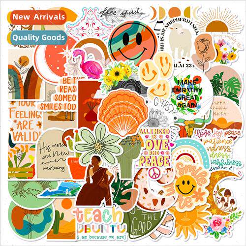50 Art Vintage Newspaper Flower terary Graffiti Stickers Ska