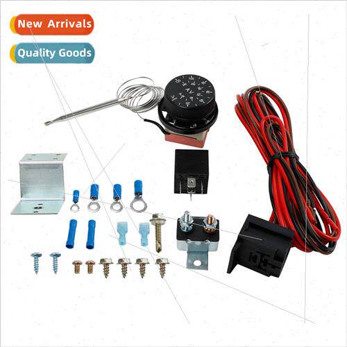 Adjustable Electric 12v Radiator Fan Thermostat Control Rela