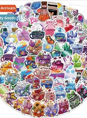 99 Creative Cartoon Magic Pill Bottle Stickers ipad cell pho