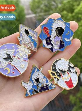 New light encounter around the rain 适用est card card brooch