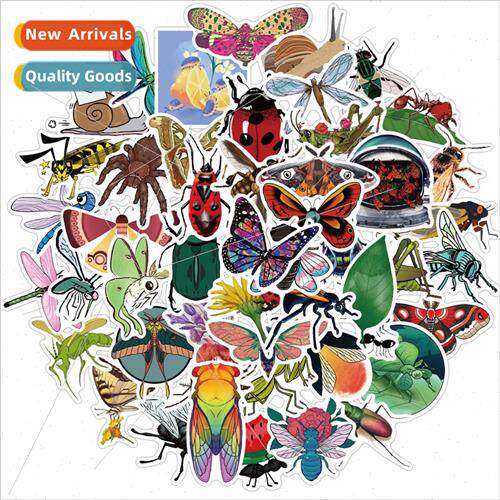 50 insect graffiti stickers decorative luggage motorcycle tr