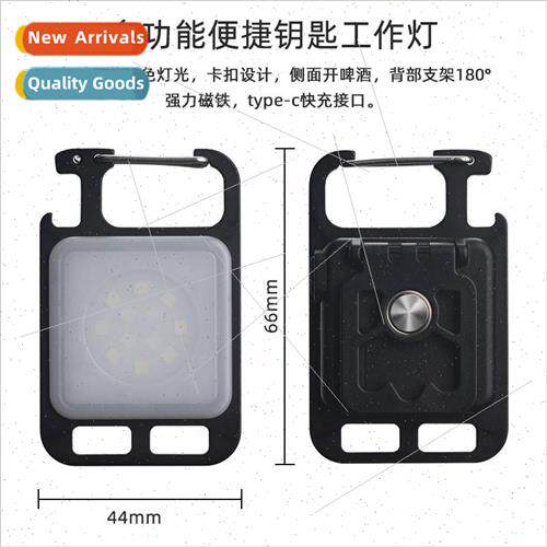 New  with magnet red and blue flash COB keychain work light