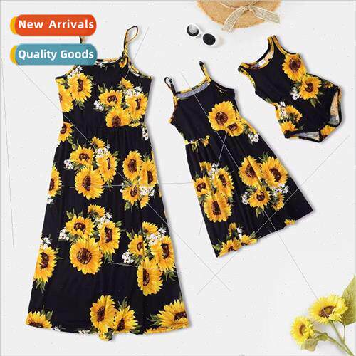 Parent-child skirt summer new mother-daughter dress baby cra