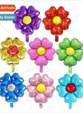 Five Petal Flower Aluminum Film Decoration Balloon Birthday