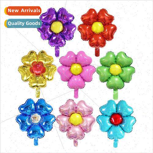 Five Petal Flower Aluminum Film Decoration Balloon Birthday