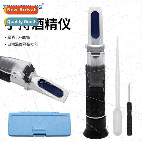 Alcohol Concentration Meter Handheld 0-80% Refractometer Alc