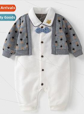 Baby onesie male baby ins hundred days clothes spring and au
