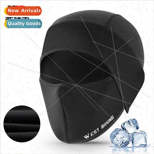 Summer ice silk mask motorcycle riding headgear bike full fa