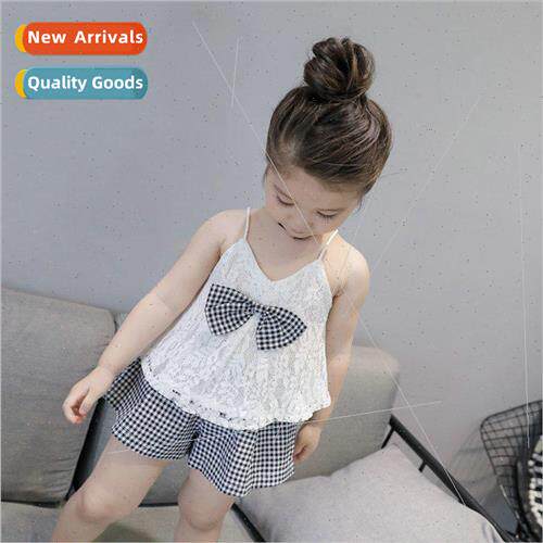 Girls Korean  of the summer new suit lace halter top + birds