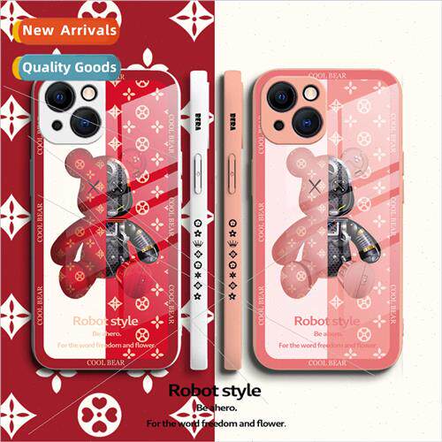 适用 Apple 13ProMax phone case liquid glass iPhone 12 color