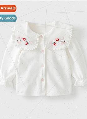 Female baby clothes spring and fall long-sleeved girls cotto