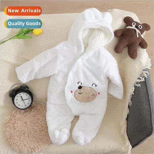 Autumn and winter childrens clothing baby cartoon bear velve