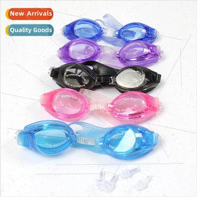 Adult mens and womens universal flat swimming goggles pocket