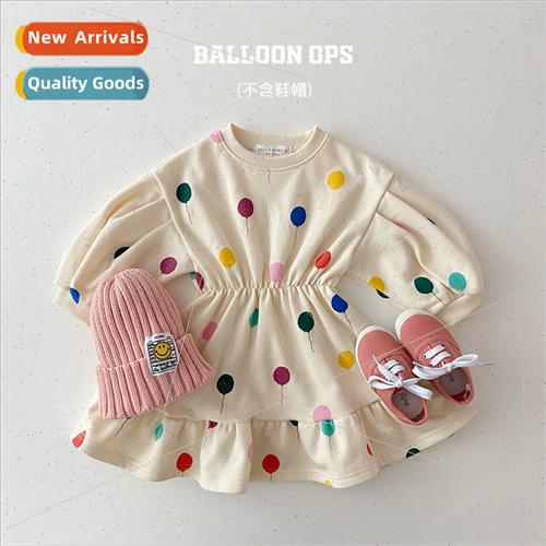 Korean  of the childrens spring girls cute balloon skirt bab