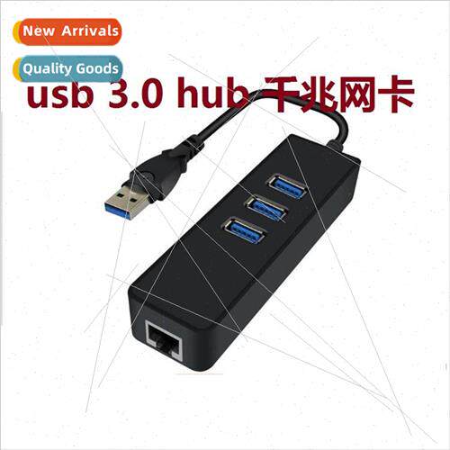 usb 3.0 hub with gigabit network card three port USB to RJ45