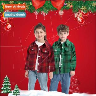 Mens and Plaid Christmas Long Lapel Clothing Baby New Womens