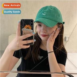 cap female letter duck basebal top tongue soft Ins Japanese