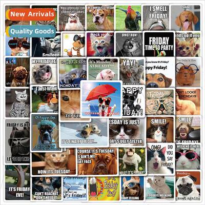 50 pcs of quirky Friday animal graffiti stickers bike comput