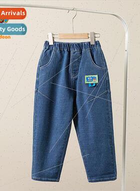 Woof team childrens jeans casual pants 2023 new spring boys