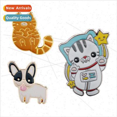 Popular jewelry animal brooch cute puppy dog cat Garfield oi