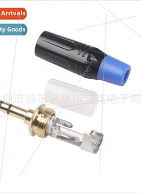 Gold plated 3.5mm stereo audio cable DIY solder plug TC195BU