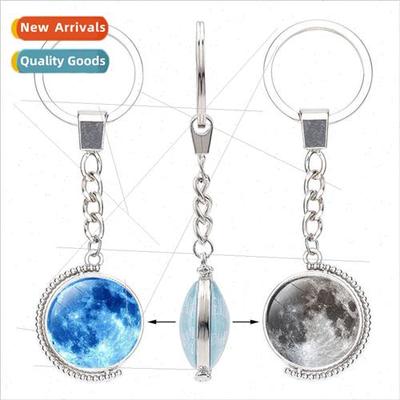 New Metal Pendant Nebula Super Moon Time Gemstone Double ded