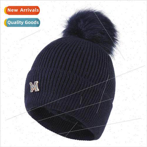 Ins winter padded ear protection head cap fashion M label ha