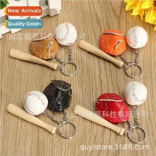 Mini Mickey baseball keychain pendant simulation baseball th