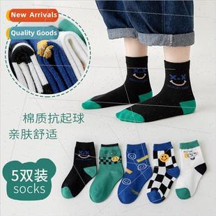spring and calf socks mid 2023 cotton Childrens fall