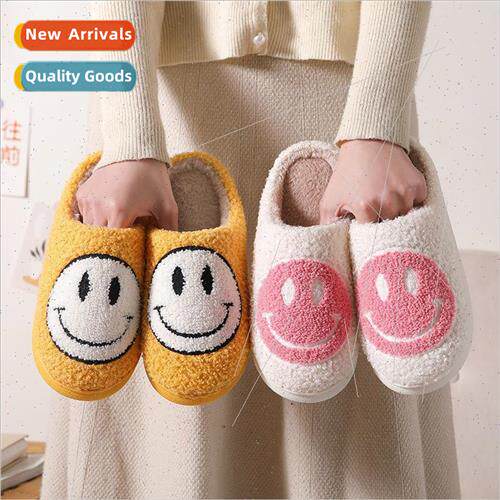 Cotton slippers winter cute cartoon smiley home home furry s