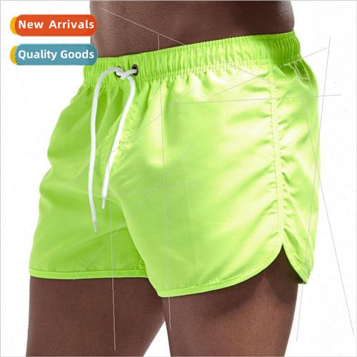 New  summer fitness shorts mens fashion solid color running