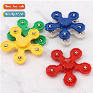 Five beads fingertip gyro 5 leaves bearing steel ball gyro r