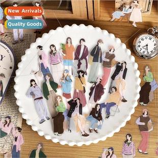 and literary sticker characters Korean pack series PET