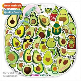 cute avocado cartoon decorative fruit stickers water new