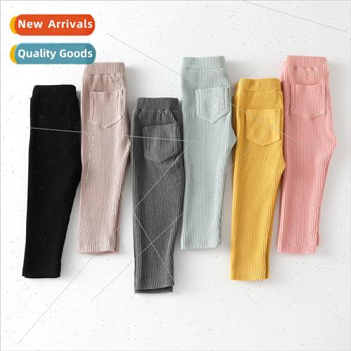 Girls hundred bottoming pants 2023 spring and autumn thin pa