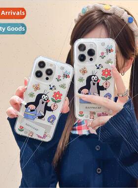 Niche ins cute saffron mole 适用 Apple 14/15ProMax stand iPh