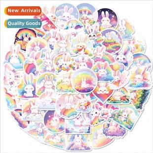 cute wind independent DIY bunny personality decor rainbow