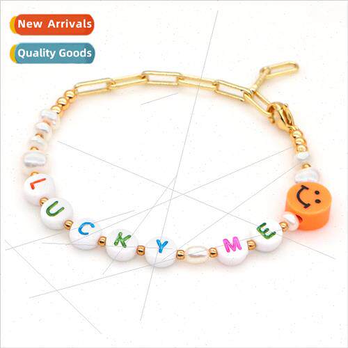 mple bracelet female natural freshwater pearl gold chain eth