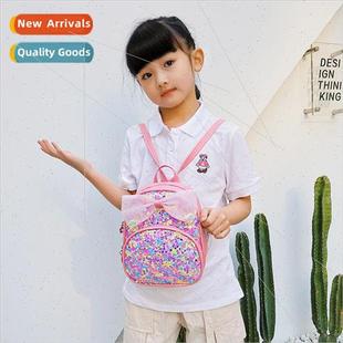 backpack 2022 girls childrens bow and small boys Sequins new