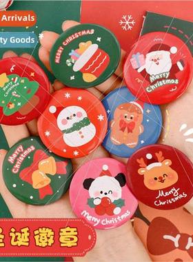 cartoon Christmas badges Childrens Christmas reward badges s
