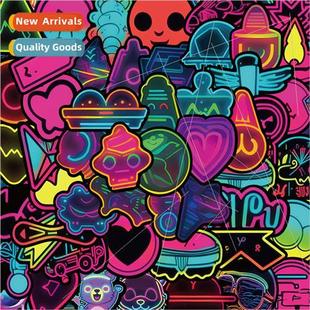 creative stickers graffiti waterproof ska decoration neon