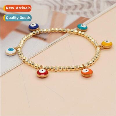 Personalized light luxury niche alloy oil drops colorful eye