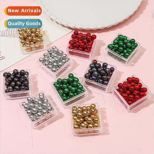 8mm Christmas series acrylic UV plating beads DIY handmade c