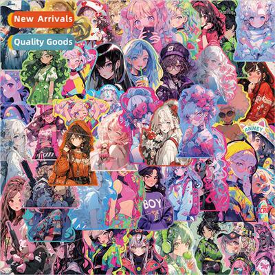 50 cartoon secondary sweet girl graffiti stickers decorative