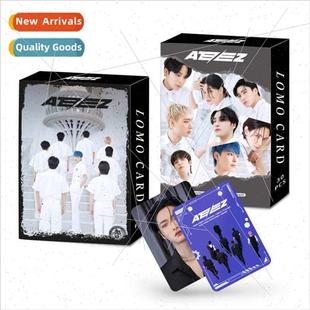 boxed large ATEEZ sided double LOMO New hig cards card