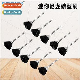 Mini Nylon Bowl Brush Cleaning & Dusting Bowl Brush with Han