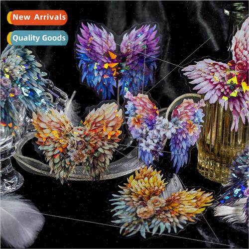 Sticker Pack Falling Wings Flower Dream Series Colorful Wing