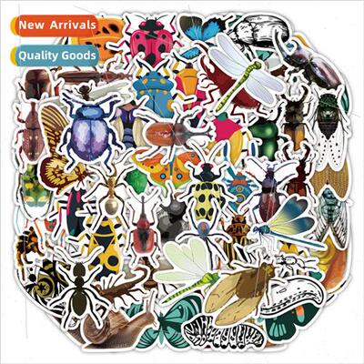 50 cartoon insects graffiti stickers handbook diy motorcycle