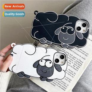 适用 Apple 14Pro Silicone Cute Sheep xr Phone Case iphonexs