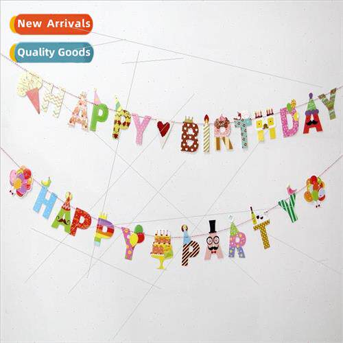 Birthday party colorful flags holiday party banners banner d